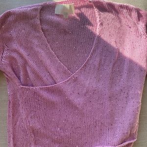 Michelle Mason pink sweater, XS